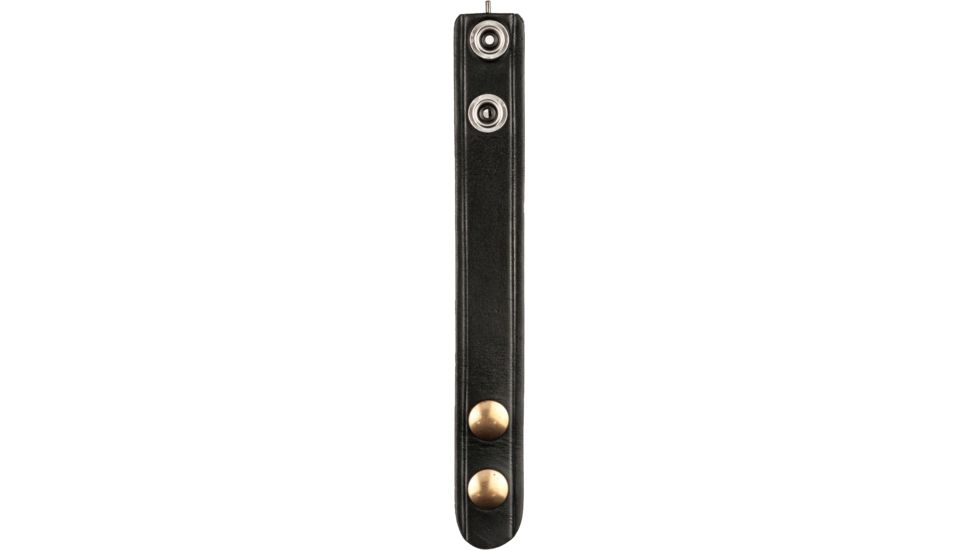 Gould &amp; Goodrich Hidden Cuff Key Belt Keeper, Brass, Black, B127BR