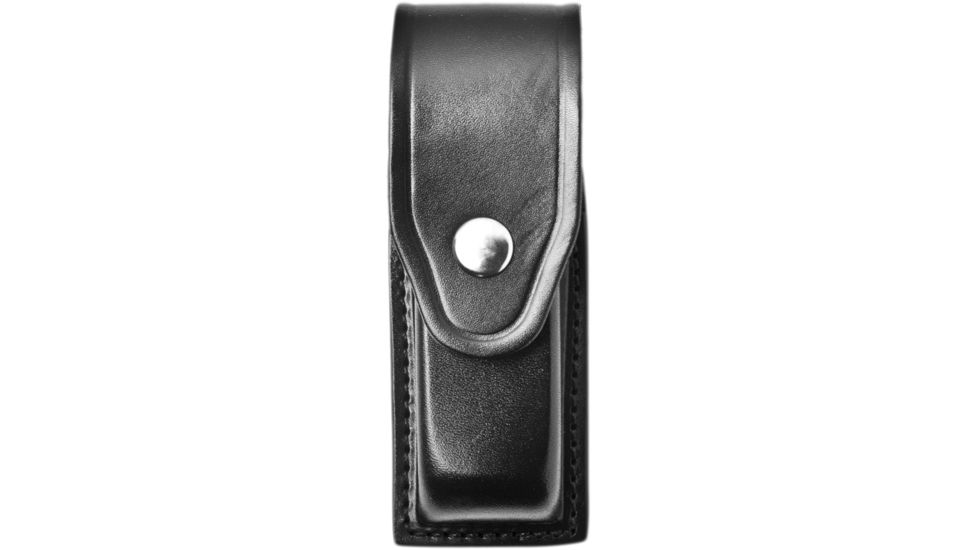 Gould &amp; Goodrich Leather Single Magazine Case, Nickel Snap - Glock 17/19/22, Black, B628-7