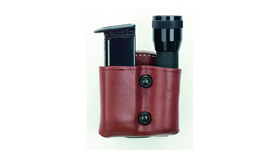 Gould &amp; Goodrich Flashlight/Mag Case Combo, Chestnut Brown, Right Hand - Beretta 83, 85, 87 &amp; Similar