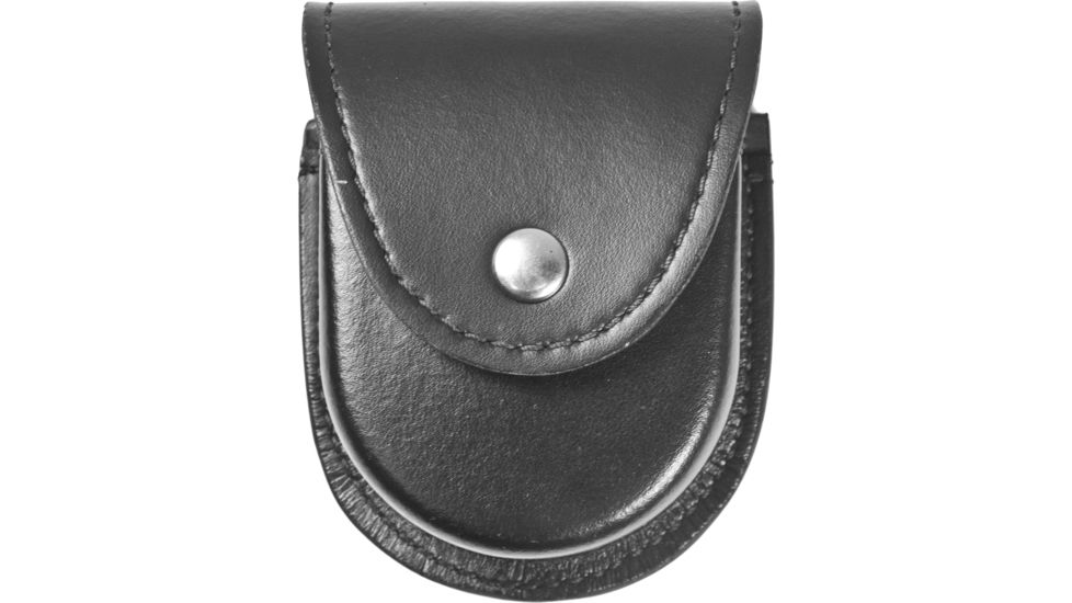 Gould &amp; Goodrich K-Force Double Handcuff Case, Nickel, Black, K596