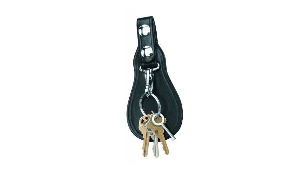 Gould &amp; Goodrich K-Force Key Strap w/Flap, Brass, Black Weave, K72WBR