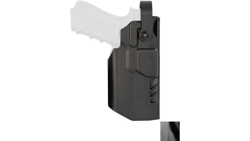 Gould &amp; Goodrich TELR Duty OWB Belt Holster, Glock 19/45 All Gens/23 Gens 3/4, No Hood, 4 Point Belt Loop, Left, High Gloss, High Gloss, X5000-19N-1CLLH
