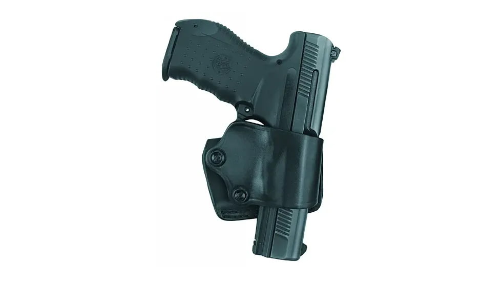 Gould &amp; Goodrich Yaqui Slide Holster, .22,.32,.380 w/3-4in BBL, Left Hand, Black, B801-232LH