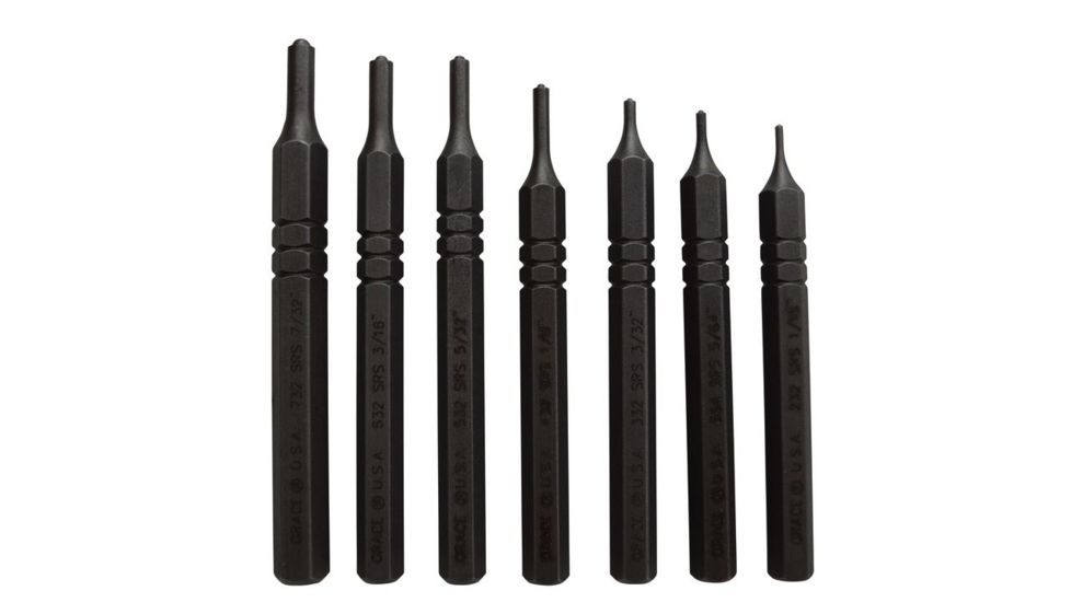 USED Grace USA Steel Short Roll Spring Punch Set, 7 pcs, GRSRS7, EDEMO1, Condition Fair, Other