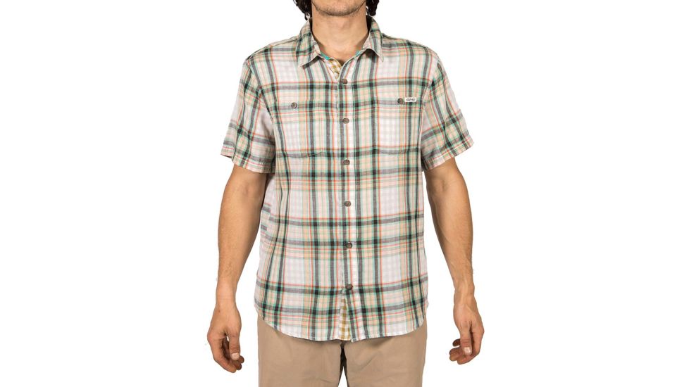 Gramicci Santa Monica Mens Short Sleeve Shirt, Sage Green, Small, MSS178-U11SGN-SM