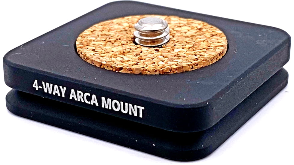 Gray Ops CNC 4-Way Arca Standard Cork, Black, GO-STDARCA
