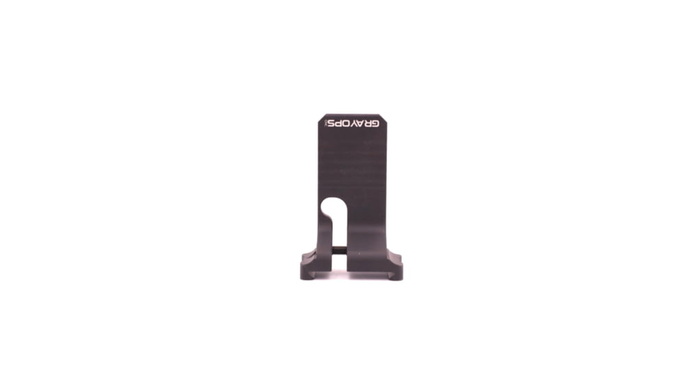 Gray Ops CNC Bag Stop Straight - Shorty, Black, GO-BSTOP-STRSHORT