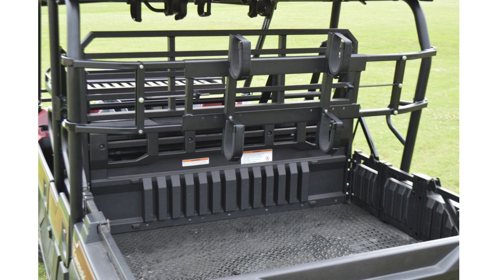 Great Day Custom Cart Power-Ride Gun Rack for guns with cases, Black, Fits 36-50in rollbar width UVCCPR705CR