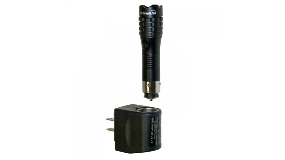 Greatlite Mini Rechargeable LED Flashlight w/ AC Adaptor, 45 Lumens, Black 32813