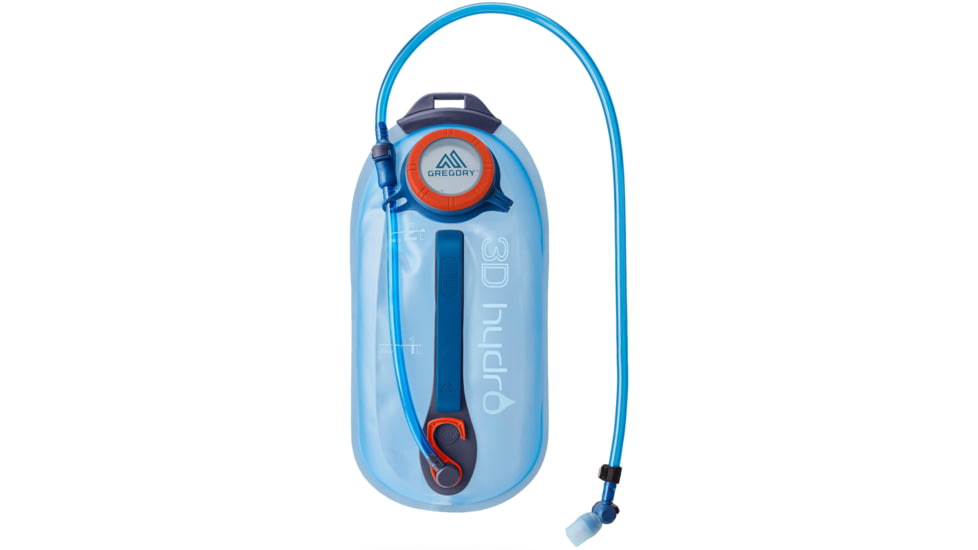 Gregory 3D QuickDry Hydro Reservoir, 2 Liters, Ocean/Orange, One Size, 145286-1624