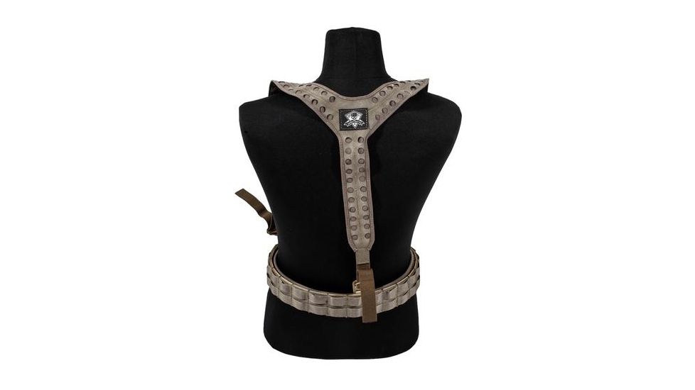 Grey Ghost Gear UGF 3-Point Battle Belt Suspenders, Hypalon, Ranger Green 9036-6