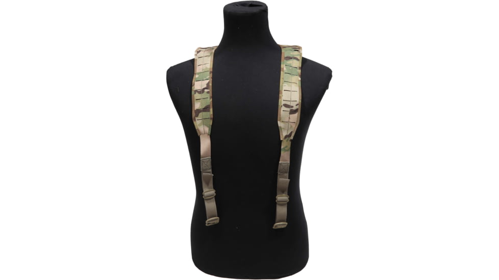 Grey Ghost Gear UGF 3-Point Laminate Battle Belt Suspenders, MultiCam, 9037-5