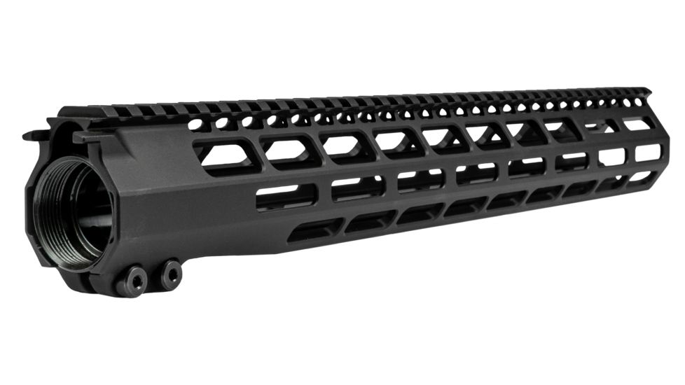 Grey Ghost Precision AR-15 M-LOK Handguard, 15 in, Aluminum, 0.8 lb, Black, GGP-556-15-HG