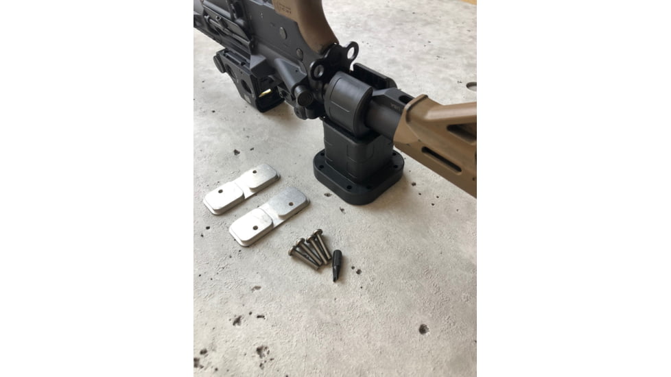 Grey Man Tactical Locking Rifle Mount w/Raptor Buffer Tube, Black, R-WM-02