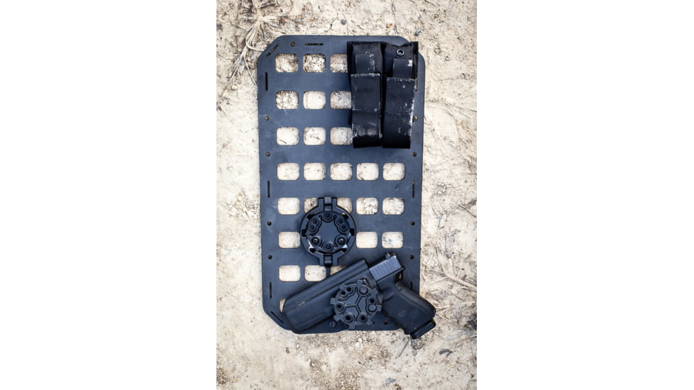 Grey Man Tactical RMP Backer Plate, Blackhawk Holster Integration Pair, Black, 000136