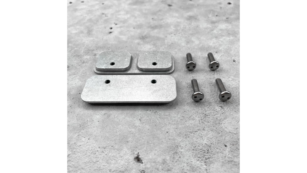 Grey Man Tactical RMP Backer Plate, Locking Rifle Mount - Raptor Buffer Tube or Picatinny Pair, Black, 000134