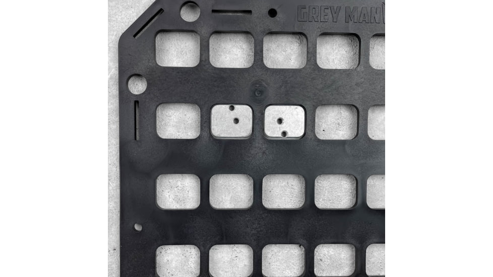 Grey Man Tactical Safariland QLS Holster Integration Kit, 1 Female, 1 Male, RMP Backer Plates, Black, 000016