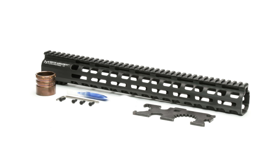 Griffin Armament Low Pro Rigid M-Lok Rail, 15in, Black, Large, LPR15