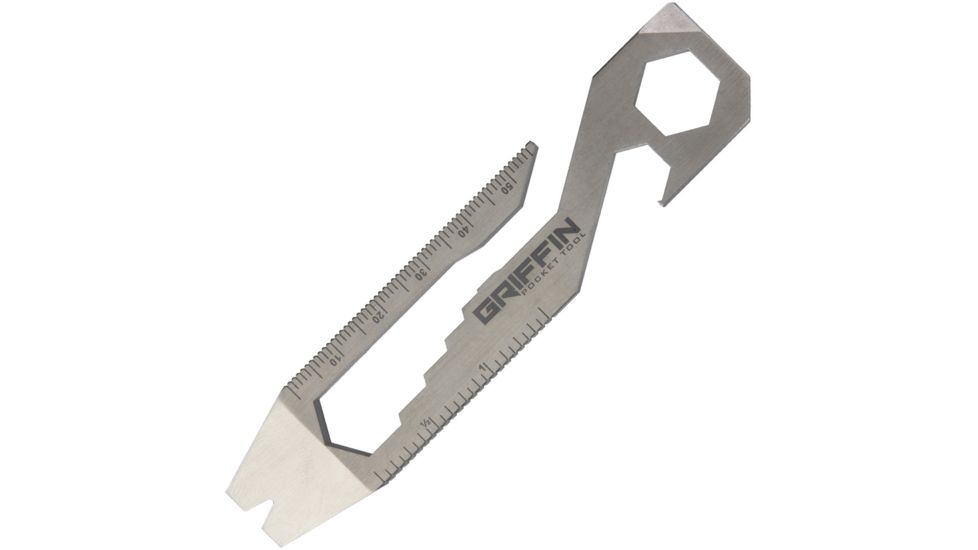 Griffin Pocket Tool GPT XL Pocket Tool Stainless Fixed Blade Knife, Handle GPTXLSSS