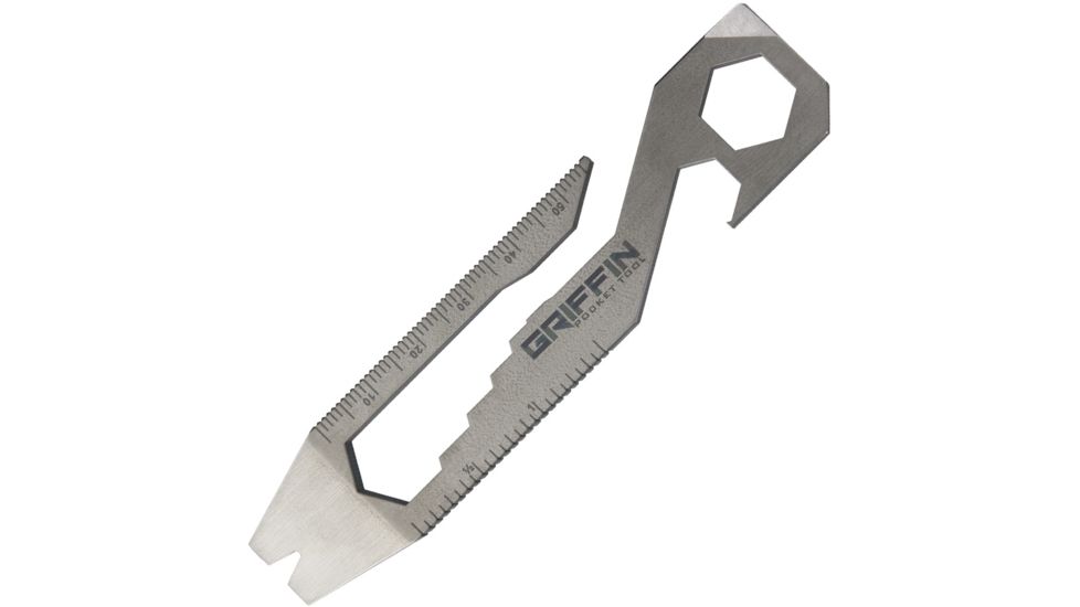 Griffin Pocket Tool GPT XL Pocket Tool Titanium Fixed Blade Knife, Handle GPTXLTIS