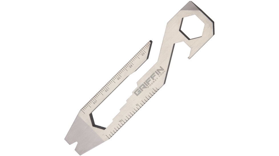 Griffin Pocket Tool GPT XL Titanium Metric Fixed Blade Knife, Handle GPTXLTIM
