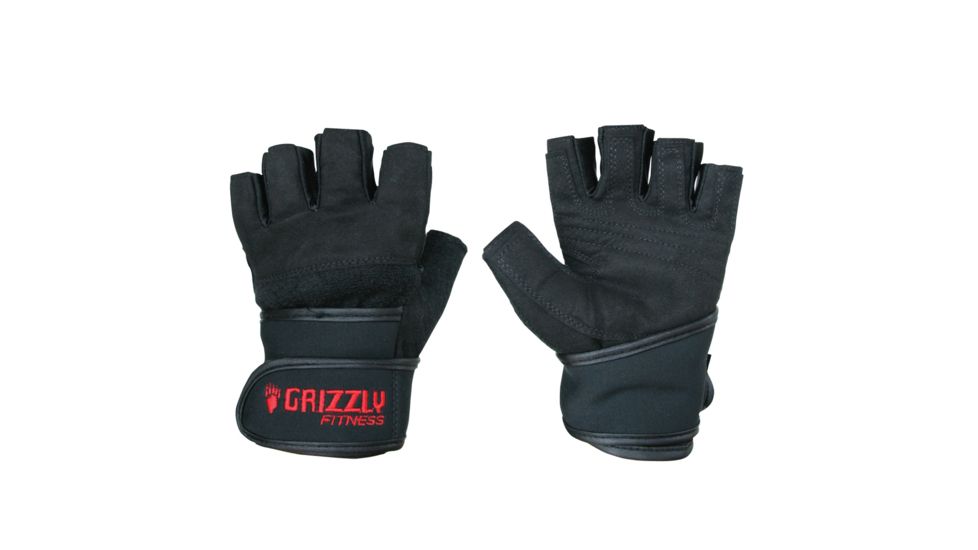 Grizzly Fitness Power Training Wrist Wrap Gloves, Small 4007128