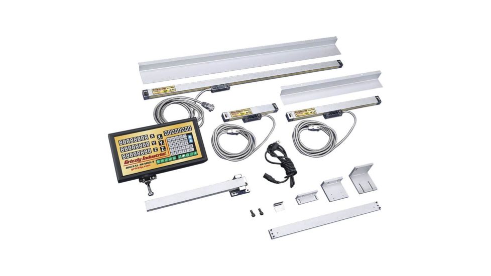 Grizzly Industrial 12in. x 30in. x 16-3/4in. 3-Axis Digital Readout for Mills H7850
