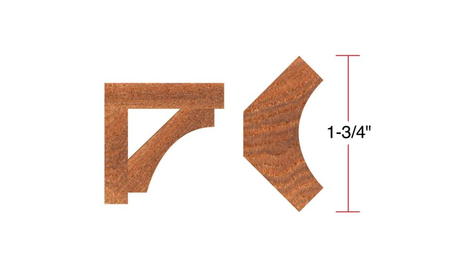 Grizzly Industrial 2in. Cove Moulding - 1in. Bore C2203