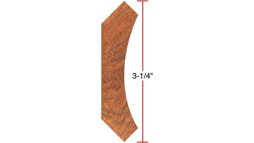 Grizzly Industrial 3-1/2in. Cove Moulding - 1in. Bore C2200