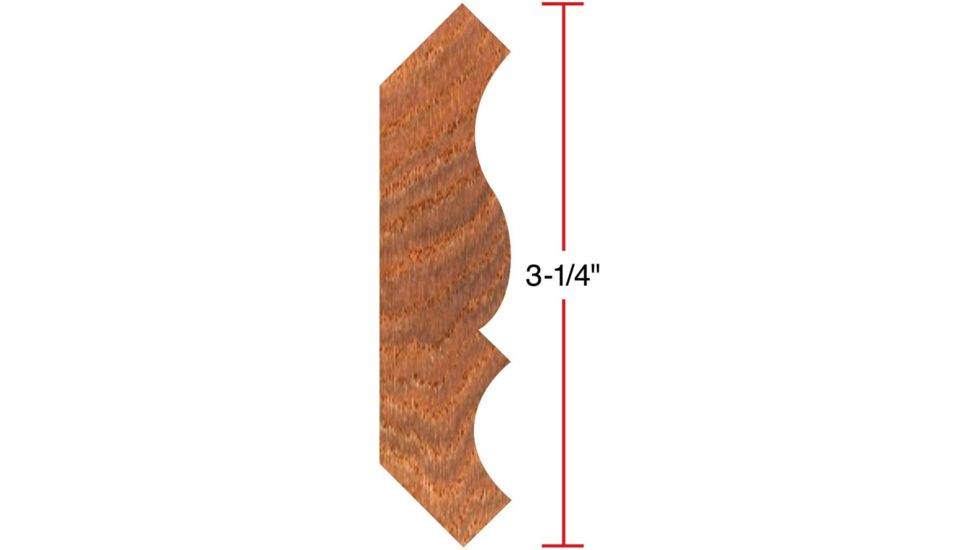 Grizzly Industrial 3-1/2in. Crown Moulding C2204
