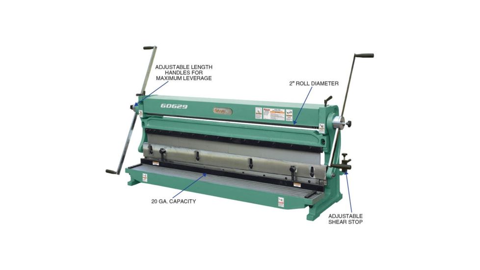 Grizzly Industrial 3-in-1 Sheet Metal Machine, 52in G0629