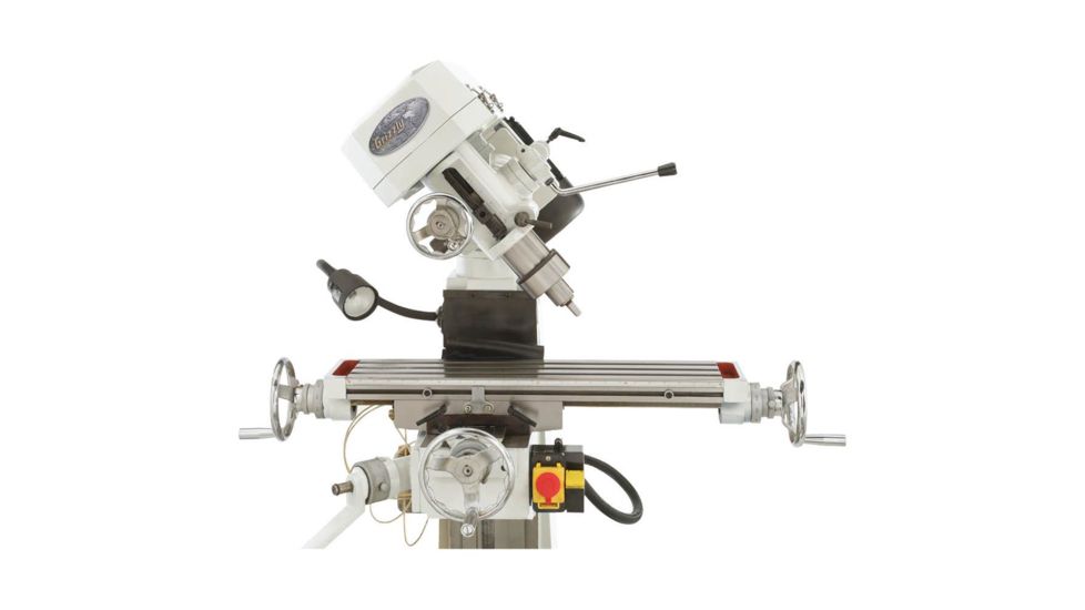 Grizzly Industrial 6in. x 26in. Vertical Mill with LED Worklight G0801
