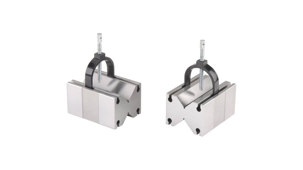 Grizzly Industrial All Angle V-Blocks with Clamp- Large H5616
