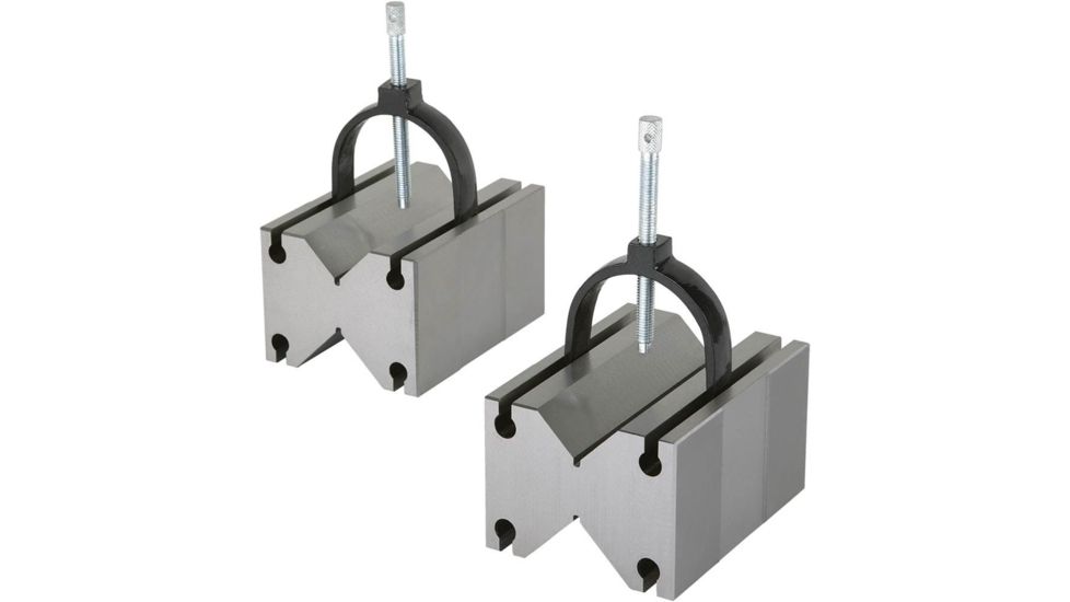 Grizzly Industrial All Angle V-Blocks with Clamp- Large H5616