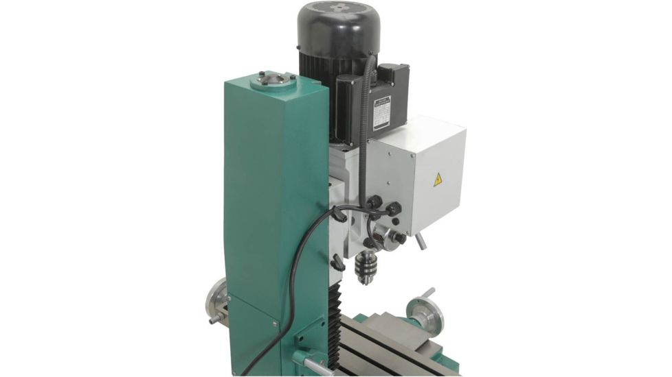 Grizzly Industrial Heavy-Duty Benchtop Mill/Drill with Power Feed and Tapping G0761