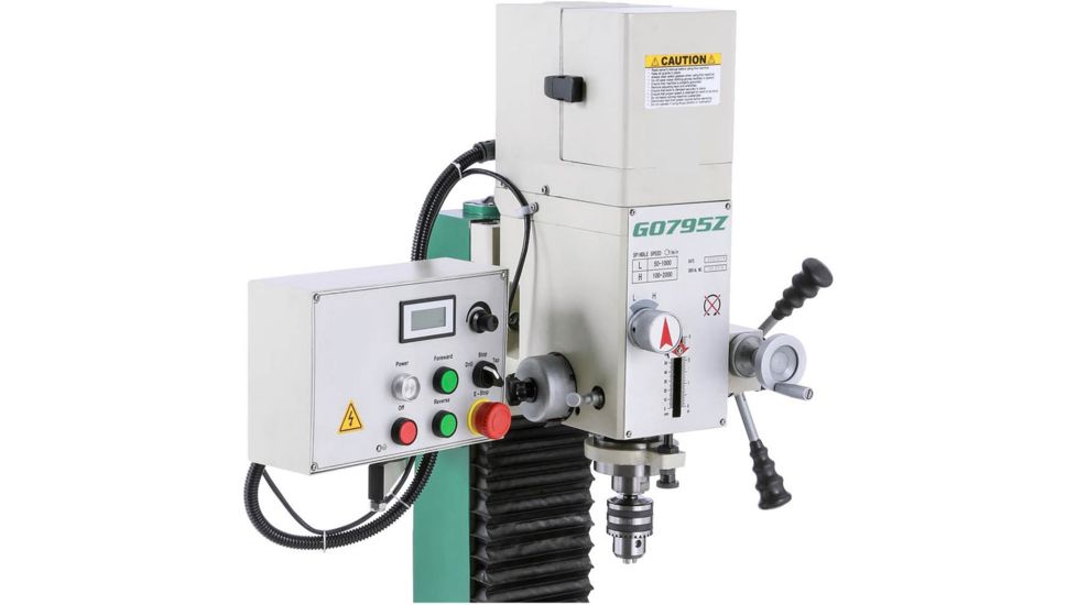 Grizzly Industrial Heavy-Duty Benchtop Mill/Drill with Variable-Speed Head G0795Z