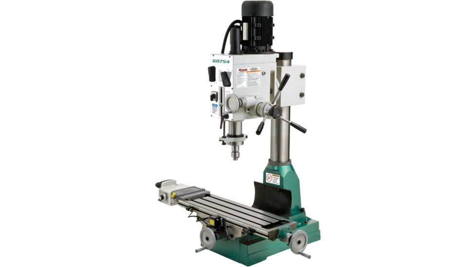 Grizzly Industrial Heavy-Duty Mill/Drill with Power Feed G0754