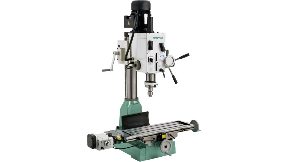 Grizzly Industrial Heavy-Duty Mill/Drill with Power Feed G0754
