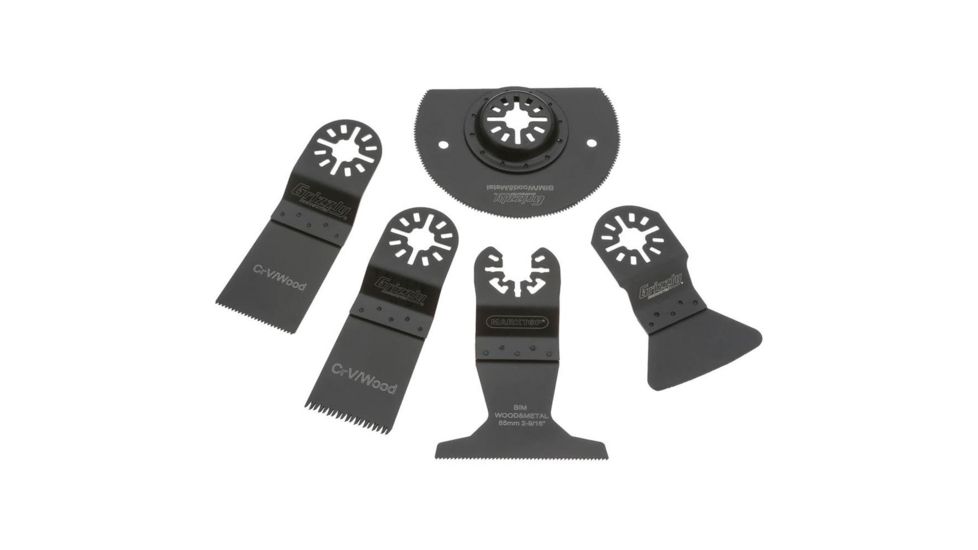 Grizzly Industrial Kit for Oscillating Multi-Tools, 5pc T27943