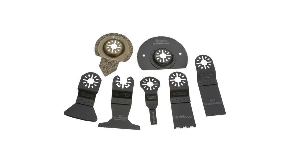 Grizzly Industrial Kit for Oscillating Multi-Tools, 7pc T27941