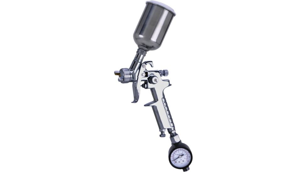Grizzly Industrial Mini HVLP Spray Gun, Stainless Steel Cup H7670