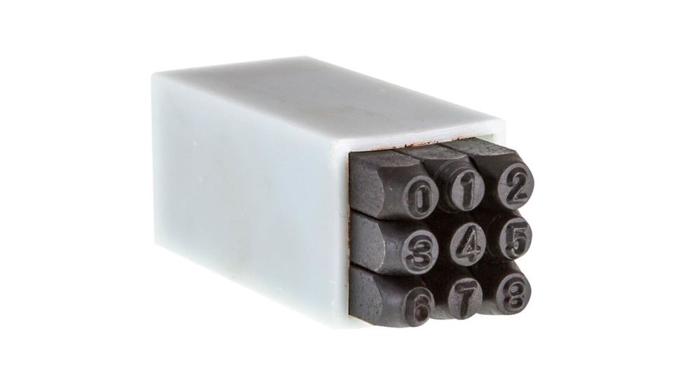 Grizzly Industrial Steel Stamping Set - 1/8in. Numbered G5746
