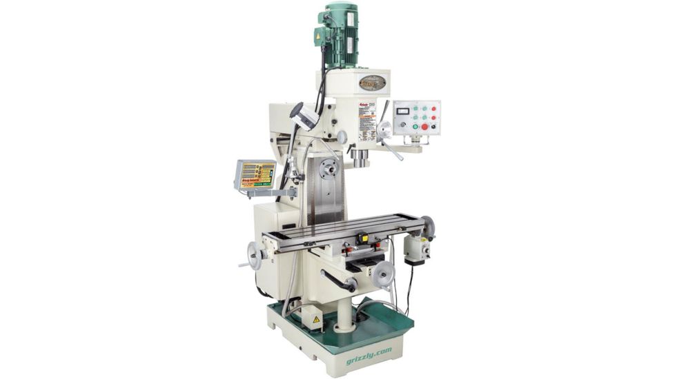 Grizzly Industrial Variable-Speed Horizontal/Vertical Mill with DRO G0757Z