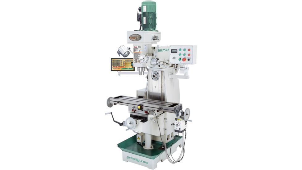 Grizzly Industrial Variable-Speed Horizontal/Vertical Mill with DRO G0757Z