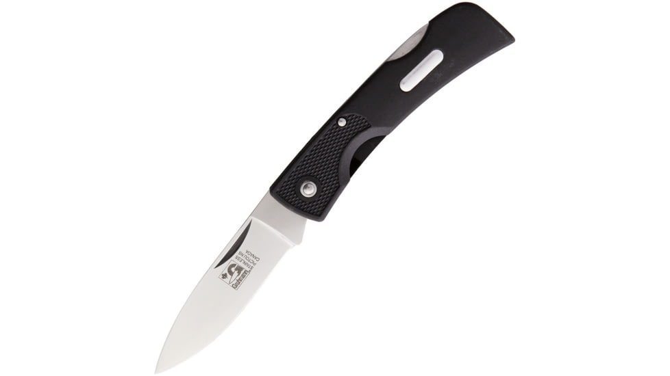 Grohmann Featherweight Lockback Zytel Folding Knife, 3 satin finish high carbon stainless blade, Black Zytel handle, Z390S
