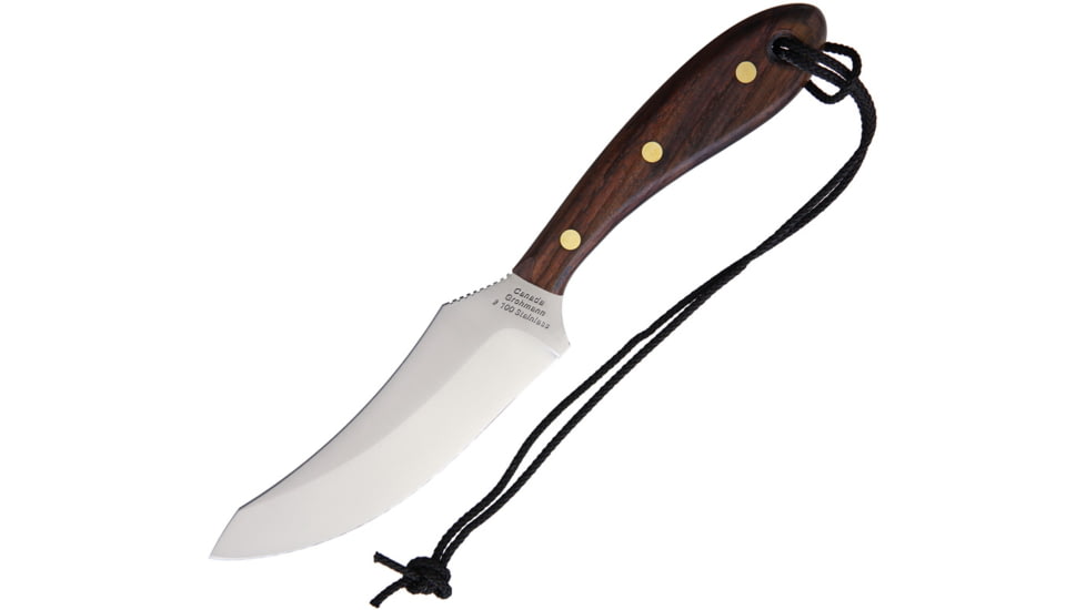 Grohmann Large Skinner Rosewood Knife, 5 satin finish stainless skinner blade, Rosewood handle, R100S
