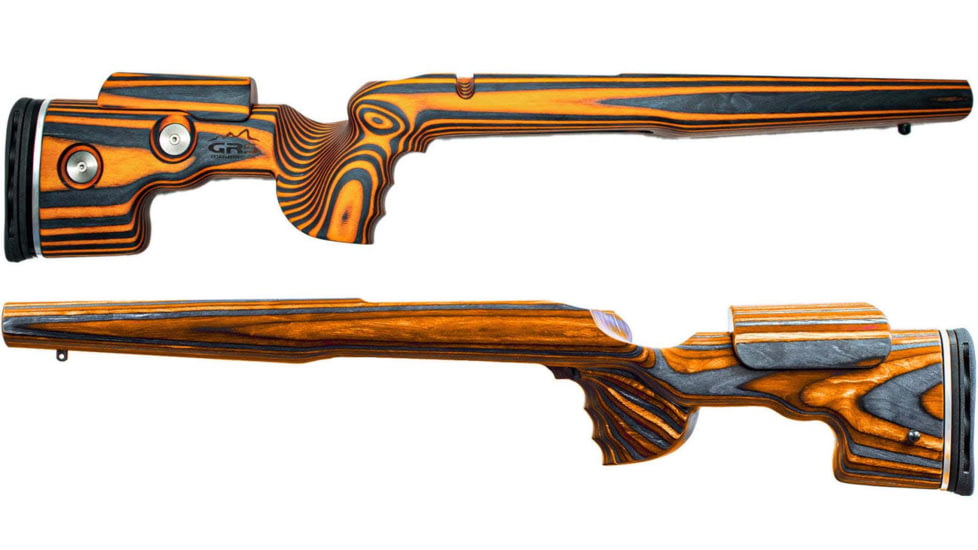 GRS Rifle Stocks Sporter Rifle Stocks, Tikka M65, Orange/Black, GRS104893