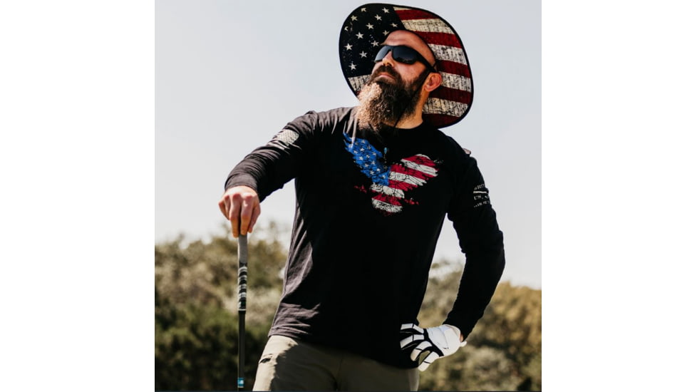 Grunt Style Freagle Long Sleeve T-Shirt - Mens, Black, Small, GS3637-S