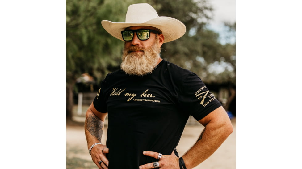 Grunt Style Hold My Beer T-Shirt - Mens, Black, Medium, GS3832-M