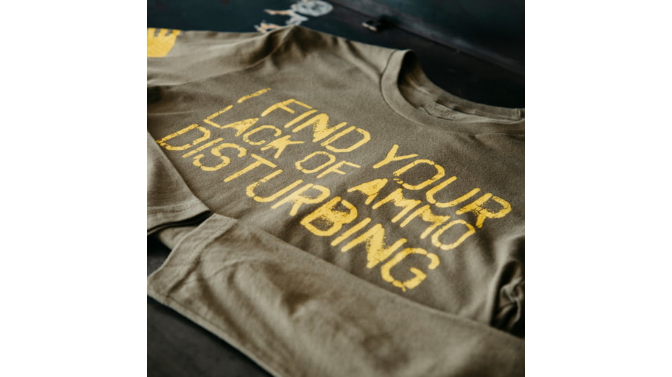 Grunt Style Lack of Ammo Long Sleeve T-Shirt - Mens, Military Green, 2XL, GS4244-2XL